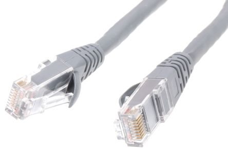 RS PRO Câble Ethernet Catégorie 6 U/UTP, Gris, 0.5m LSZH Avec Connecteur