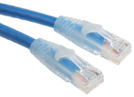 RS PRO Ethernetkabel Cat.6, 5m, Blau Patchkabel, A RJ45 U/UTP Stecker, B RJ45, PVC