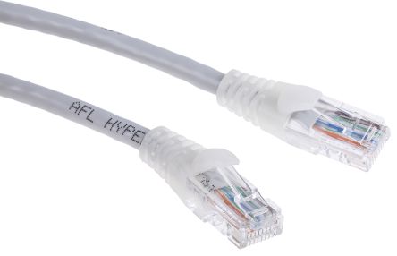 RS PRO Ethernetkabel Cat.5e, 3m, Grau Patchkabel, A RJ45 U/UTP Stecker, B RJ45, PVC