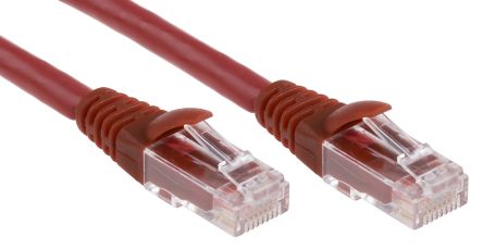 RS PRO Cable Ethernet Cat6 U/UTP De Color Rojo, Long. 5m, Funda De LSZH