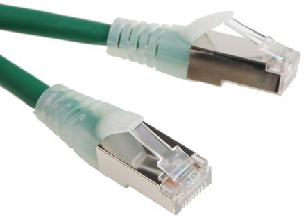 RS PRO Ethernetkabel Cat.6, 0.5m, Grün Patchkabel, A RJ45 F/UTP Stecker, B RJ45, LSZH