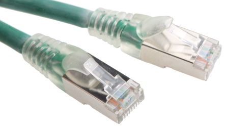 RS PRO Ethernetkabel Cat.6, 5m, Grün Patchkabel, A RJ45 F/UTP Stecker, B RJ45, LSZH