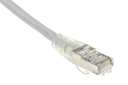 RS PRO Ethernetkabel Cat.5e, 2m, Grau Patchkabel, A RJ45 F/UTP Stecker, B RJ45, PVC