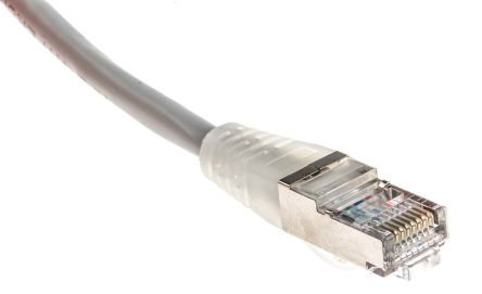 RS PRO Ethernetkabel Cat.5e, 1m, Grau Patchkabel, A RJ45 F/UTP Stecker, B RJ45, PVC
