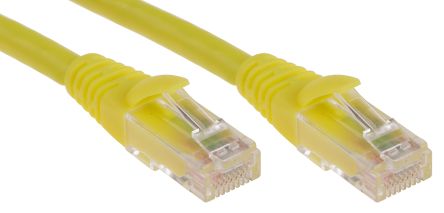RS PRO Ethernetkabel Cat.6, 5m, Gelb Patchkabel, A RJ45 U/UTP Stecker, B RJ45, LSZH