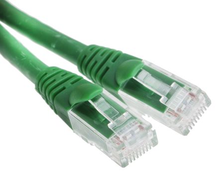 RS PRO Cable Ethernet Cat6 U/UTP De Color Verde, Long. 2m, Funda De PVC