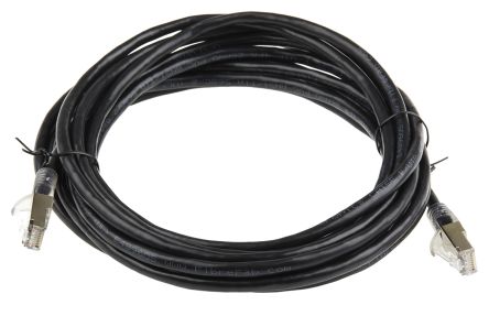 RS PRO Câble Ethernet Catégorie 5e F/UTP, Noir, 5m PVC Avec Connecteur