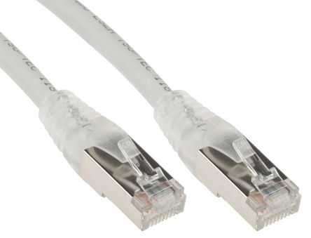 RS PRO Ethernetkabel Cat.6, 5m, Grau Patchkabel, A RJ45 F/UTP Stecker, B RJ45, LSZH