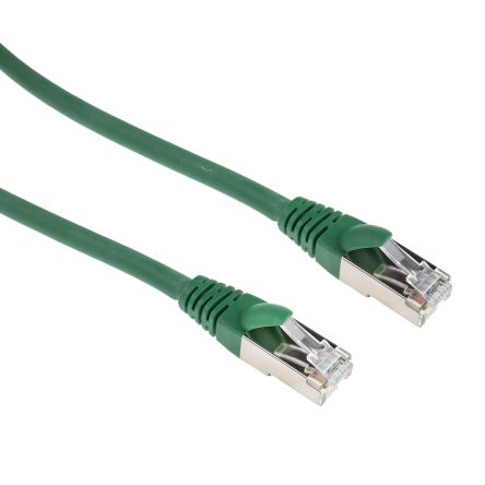 RS PRO Câble Ethernet Catégorie 6 F/UTP, Vert, 3m LSZH Avec Connecteur