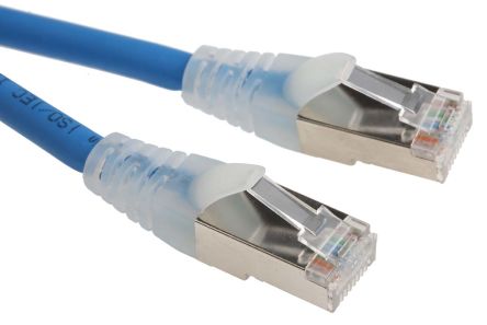 RS PRO Ethernetkabel Cat.6, 3m, Blau Patchkabel, A RJ45 F/UTP Stecker, B RJ45, LSZH