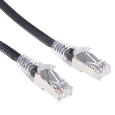 RS PRO Ethernetkabel Cat.6, 5m, Schwarz Patchkabel, A RJ45 F/UTP Stecker, B RJ45, LSZH