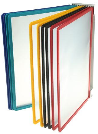 Durable Präsentationsmappe Typ Präsentationsmappe Stahl Schwarz, Blau, Grün, Rot, Gelb 10-Tafeln H. 297mm B. 210mm