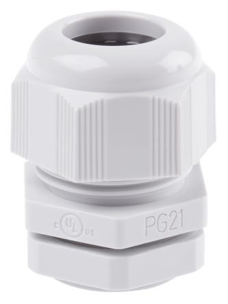 SIB -TEC Kabelverschraubung, PG21 PA 6 Grau 9mm/ 18mm, IP68