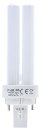 Philips Lighting Philips 2D Energiesparlampe, 10 W L. 116 Mm, Sockel G24d-1 2700K Ø 27mm