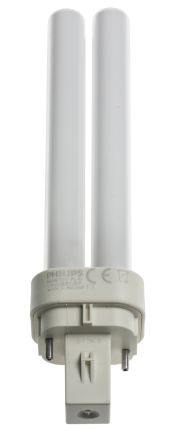 Philips Lighting Ampoule Fluocompacte G24d-1, 13 W, 2700K, Forme 2D, Blanc Chaud