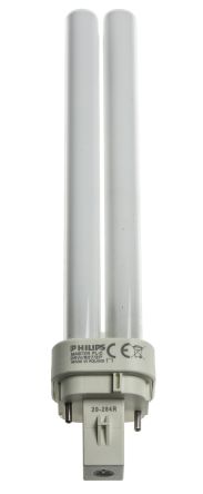 Philips Lighting Ampoule Fluocompacte G24d-3, 26 W, 2700K, Forme 2D, Blanc Chaud