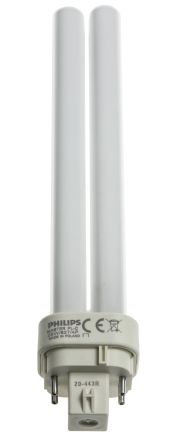 Philips Lighting G24q-3 2D Shape CFL Bulb, 26 W, 2700K, Warm White Colour Tone