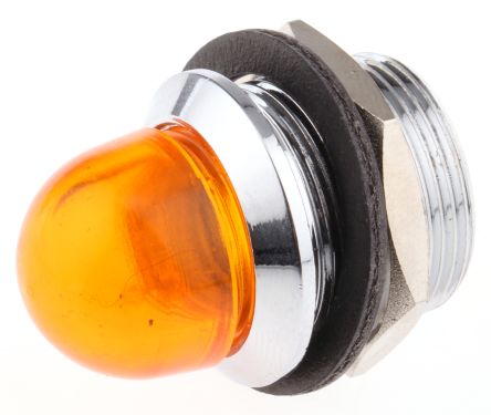 Red Domed Lens LED Panel Mount Indicator Lens /& Lampholder Combination Diamete
