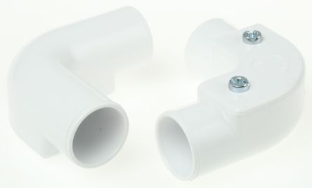 Schneider Electric PIE PVC Kabelrohr Befestigung Inspektionsbogen 20mm Weiß