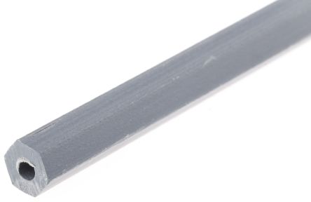 Essentra PVC Sechskant Distanzhülse, Ø 2.8mm, Länge 500mm