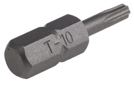 RS PRO T10 TORX® Schraubbit, Schraubeinsatz CrMo-Stahl, 25 Mm