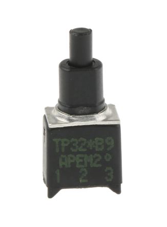 APEM TP Druckschalter Tastend PCB-Montage, EIN-AUS Schalter, 1-polig 20V / 400 MA @ 20 V