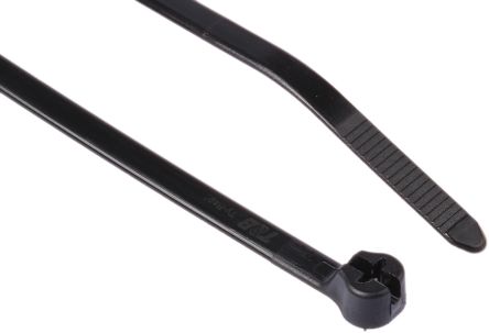 Thomas & Betts 电缆扣, 尼龙扎带, Ty-Rap系列, 耐气候, 185.67mm长x4.83 mm宽, 黑色
