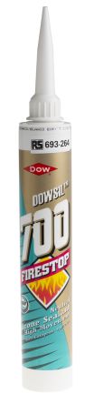 Dow Corning Sellador Firestop 700 De Color Blanco, Cartucho De 380 Ml