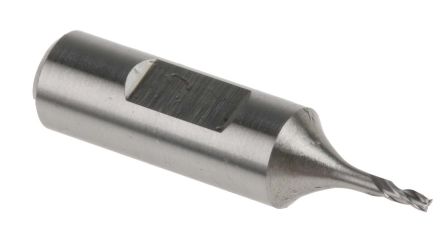 Dormer 平头型立铣刀, 钴高速钢制, 1mm刀直径, 2mm刀长, 6 mm柄直径, 24.5 mm总长