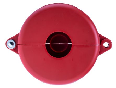 Brady PP Absperrvorrichtung Für Durchgangsventile Typ Einstellbare Ventilverriegelung, 64mm Bis 127mm, Ø 6.5mm, Rot