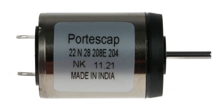 Portescap 直流电动机, 18 V dc, 6300 rpm, 7 mNm