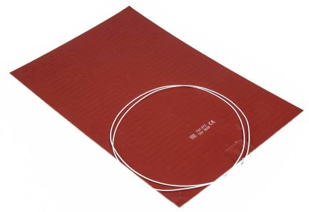 RS PRO Tapis Chauffant En Silicone Rectangle, 12 V C.c., 60 W, 200 X 300mm