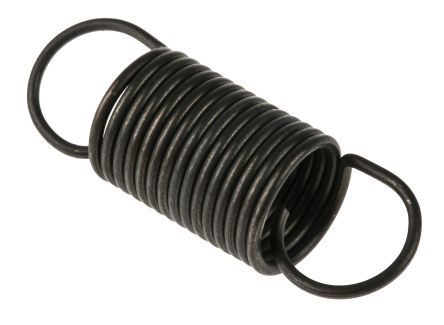 RS PRO Steel Extension Spring, 34.4mm X 12mm