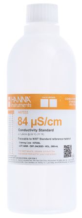 Hanna Instruments HI-7033L Leitfähig Pufferlösung / 84μS/cm, 500ml Flasche