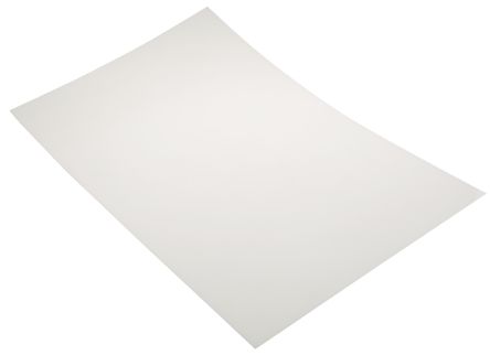 RS PRO Kunststoff Ausgleichplatte, Weiß, Polyester, 457mm X 0.25mm X 305mm