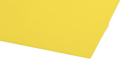 RS PRO PP塑料垫片, 457mm长 x 305mm宽 x 0.51mm厚, 黄色