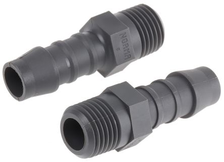 RS PRO Hose Connector, Straight Hose Tail Adaptor, BSP 1/4in 10mm ID