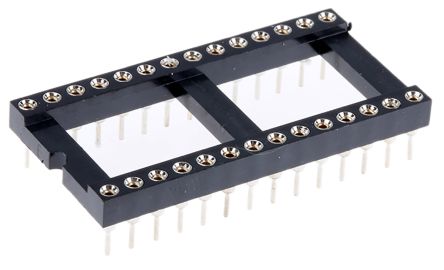 28 Pin 0.6" DIL IC SOCKET PCB DIP Connector 2.54mm Lead Pitch