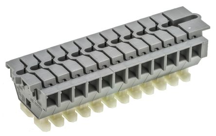 261-112/341-000 Wago | Wago Non-Fused Terminal Block, 12 Way/Pole, 2.5 ...