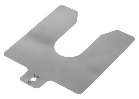 RS PRO Stainless Steel Pre-Cut Shim, 100mm X 100mm X 0.05mm