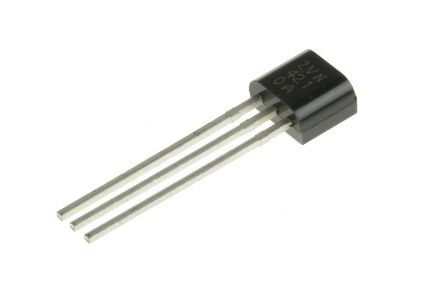 DiodesZetex ZVN4210A N-Kanal, THT MOSFET 100 V / 450 MA 700 MW, 3-Pin TO-92