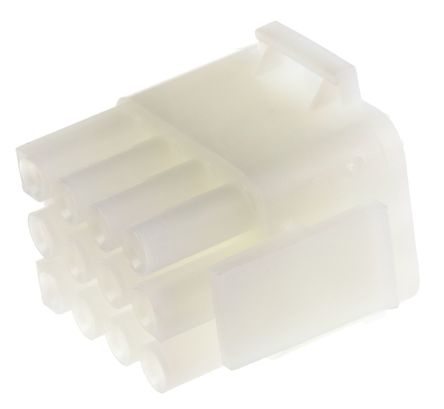 TE Connectivity Universal MATE-N-LOK Steckverbindergehäuse Stecker 6.35mm, 12-polig / 3-reihig Gerade, Tafelmontage Für