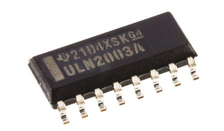 Texas Instruments NPN Darlington-Transistor-Array 50 V 500 MA, SOIC 16-Pin Single & Common Emitter
