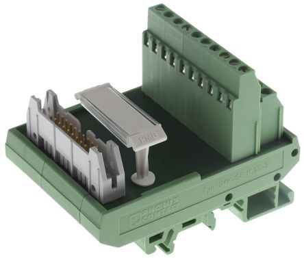 Phoenix Contact Schnittstellenmodul Flachbandkabel, Stecker, 20-polig, 50 V Ac, 60 V Dc, / 1A, DIN-Schienen-Montage