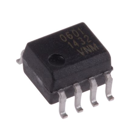 Broadcom SMD Optokoppler DC-In / Transistor-Out, 8-Pin SOIC, Isolation 3,75 KV Eff