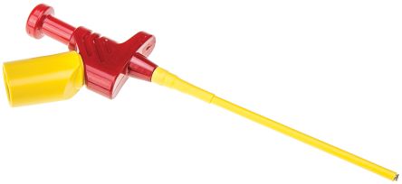 Hirschmann Test & Measurement Red Grabber Clip With Pincers, 4A, 30 V Ac, 60 V Dc, 4mm Socket