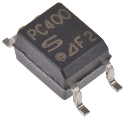 Sharp PC400 SMD Optokoppler / Transistor-Out, 5-Pin Mini-Flach, Isolation 3750 V Eff.
