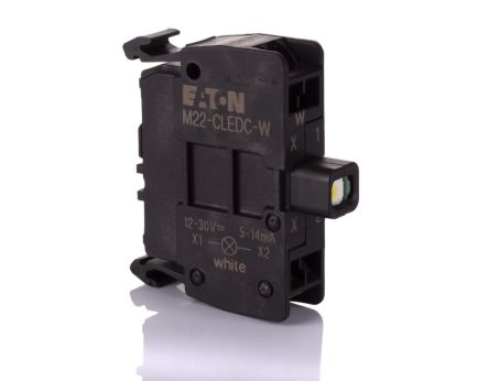 Eaton RMQ Titan Lichtblock Anzeigenblock LED Weiß Beleuchtet, 12 → 30V Ac/dc, Schraubanschluss
