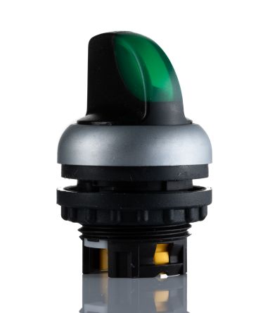 Eaton RMQ Titan Wählschalterkopf Beleuchtet Grün 3-Positionen 23mm Wahlschalter Tastend
