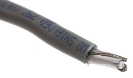 Alpha Wire Cavo Industriale Multipolare Schermato A 2 Cond. 0,35 Mm², 22 AWG, 300 V, Ø4.27mm, L. 30m